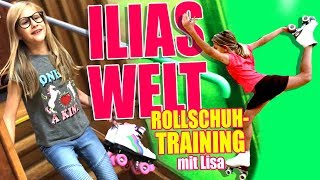 Ilias Welt  Rollschuhtraining mit Lisa [upl. by Atteloc]