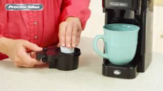 Proctor Silex Single Serve Coffee Maker  Blains Farm amp Fleet [upl. by Emmeline895]