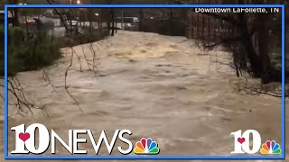 Flash flooding strikes East Tennessee [upl. by Nageek681]