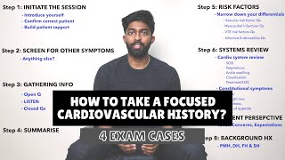 How to take a FOCUSED cardiovascular history  4 exam cases [upl. by Lytton609]