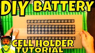 DIY Battery tutorial how to put 18650 cell holder together  Lithium batteries spacer separator [upl. by Ytsud]