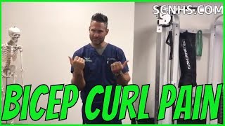 Bicep Curl Pain  Forearm Pain [upl. by Jann]