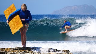 Creating amp SURFING a DIY Plywood Surfboard [upl. by Ycaj]