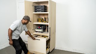 DIY Garage Cabinet  Storage amp Organization  DIY Creators [upl. by Rolyab]