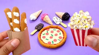 5 DIY Miniature food  How to make Miniature food with Paper [upl. by Llehsyar]