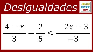 DESIGUALDADES LINEALES  Ejercicio 2 [upl. by Sugna997]