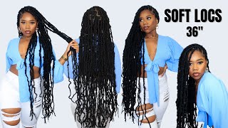 DIY SOFT LOCS TUTORIAL EXTENDED 36quot  BEGINNER FRIENDLY TUTORIAL  CHEV B [upl. by Toole]