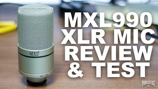 MXL990 XLR Condenser Mic Review  Test [upl. by Ylreveb]