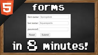 Learn HTML forms in 8 minutes 📝 [upl. by Bartholemy623]