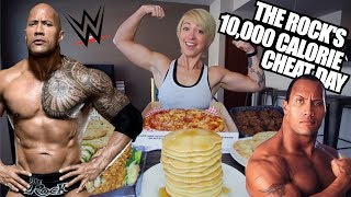 THE ROCKS LEGENDARY CHEAT DAY CHALLENGE  10000 CALORIES [upl. by Lupien757]