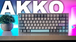 Unboxing and Review  Akko 3084 Best Bluetooth 75 Mechanical Keyboard [upl. by Oz]