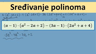 Sređivanje polinoma [upl. by Tlevesoor550]