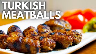 Turkish Meatballs  How to make Inegol Kofte [upl. by Aivital]