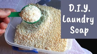 DIY Laundry Soap Powder with Handmade Soap Base [upl. by Adraynek]