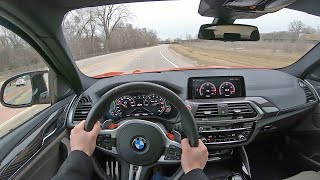 2020 BMW X4 M Competition  POV Test Drive Binaural Audio [upl. by Ajnat]