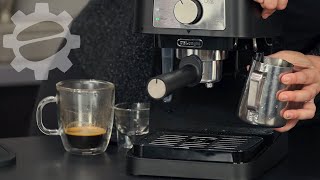 DeLonghi Stilosa EC260 Espresso Machine  Crew Review [upl. by Yelhak514]