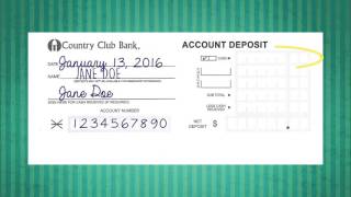 How to Deposit A Check [upl. by Ellehcsor]