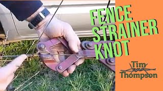 Fencing Knots 3 The Strainer or speed Knot [upl. by Tneciv]