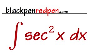 Integral of sec2x [upl. by Niarb]