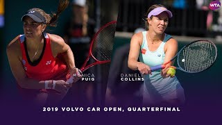 Monica Puig vs Danielle Collins  2019 Charleston Open Quarterfinal  WTA Highlights [upl. by Ayar927]