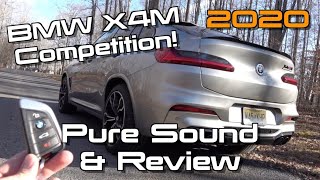 2020 BMW X4M Competition Cold Start Exhaust Sounds amp A Performance Review [upl. by Nollid352]