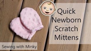 Adorably soft baby mittens sewing tutorial [upl. by Ecnatsnoc]