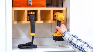 How to Make a Cordless Drill Storage Rack [upl. by Marco356]