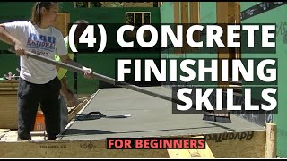 How To Finish Concrete 4 Basic Skills For Beginners [upl. by Nerej746]