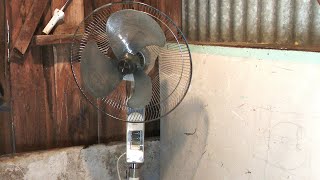 Smashing a Vintage Dimplex Glenair V84112TA121 Stand Fan [upl. by Solnit]