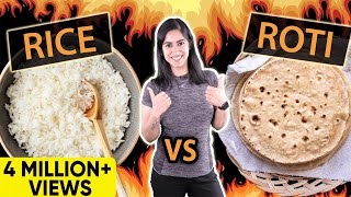 Roti vs Rice What I Eat for Weight Loss  By GunjanShouts [upl. by Lamprey]