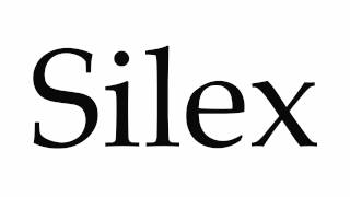 How to Pronounce Silex [upl. by Schroer]