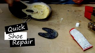 Easy Athletic Shoe Sole Repair Using Shoe Goo  SBW24 [upl. by Manton863]