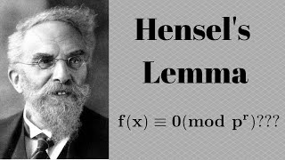 Number Theory  Hensels Lemma [upl. by Brecher]