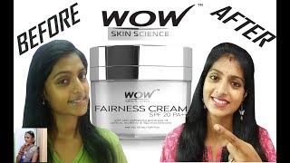 An Amazing Fairness Cream Review  WOW Fairness Cream  WOW Skin Science [upl. by Richma237]