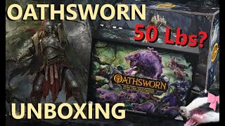 OATHSWORN  Unboxing Box contents and miniatures overview [upl. by Nolrak859]