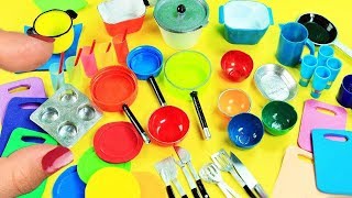 20 DIY Miniatures Kitchen  Cooking Stuff 1 Each in less than 30 seconds  simplekidscrafts [upl. by Halpern]