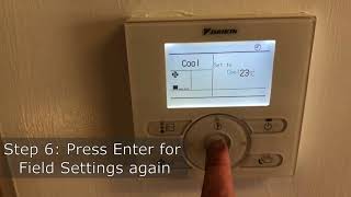 How to Display Room Temperature on Daikin BRC1E62 Wall Controller [upl. by Onitsuj]