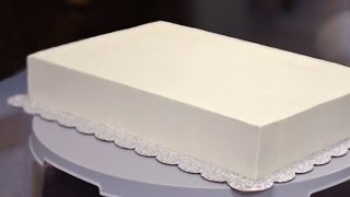 How to Frost a Half Sheet Cake [upl. by Assiran]