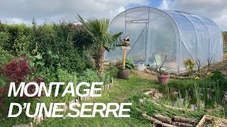 Installation dune serre au potager [upl. by Euseibbob]