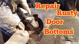 How to repair rusty door bottoms [upl. by Cormier351]