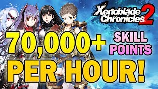 THE FASTEST Skill Point and Bonus Exp Farming Strategy 70000 SPhour  Xenoblade Chronicles 2 [upl. by Labaw]