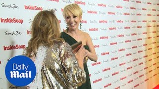 Lysette Anthony on the red carpet at the Inside Soap Awards  Daily Mail [upl. by Judson]