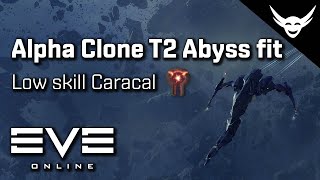 EVE Online  Easy Alpha clone T2 Abyss Caracal [upl. by Calan]