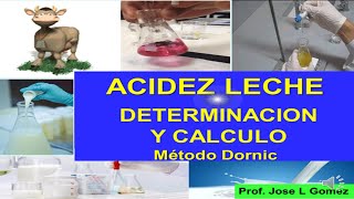 ACIDEZ LECHE CALCULO Dornic [upl. by Ellehsim]