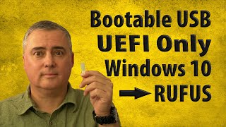 Make UEFI Bootable USB Windows 10 Rufus Method  UEFI Only Boot [upl. by Pedersen402]