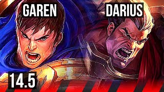 GAREN vs DARIUS TOP  700 games 1134  KR Master  145 [upl. by Rannug]