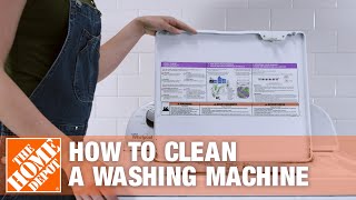 How to Clean a Washing Machine  The Home Depot [upl. by Winne]