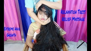 Relaxation Massage for Extreme Long Hair Growth  Tress Relief Massage [upl. by Guinna]