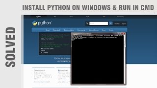 How to Install Python on Windows and run in cmd solved [upl. by Vipul443]