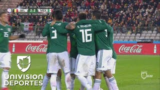 ¡GOL ‘Chucky Lozano  Bélgica 22 México [upl. by Notlimah]